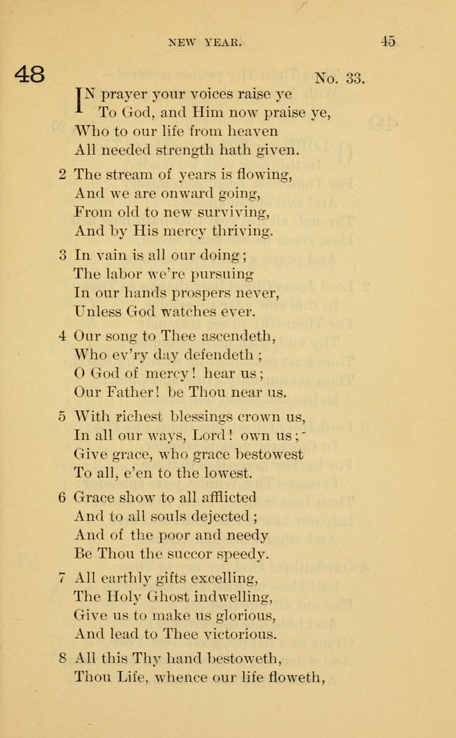 Evangelical Lutheran Hymnal. 9th ed. page 45