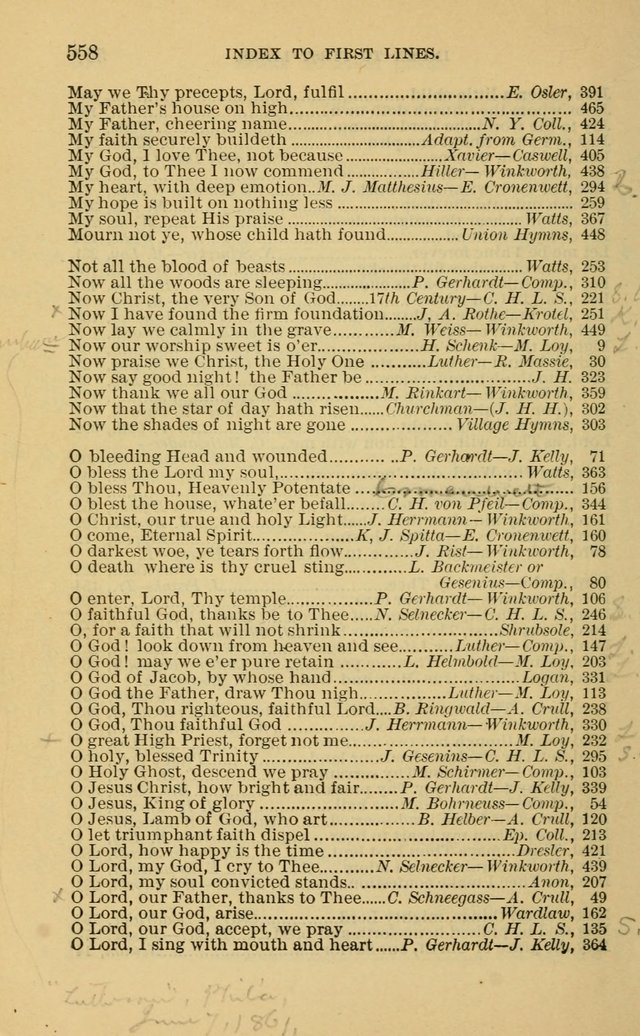 Evangelical Lutheran Hymnal. 9th ed. page 558
