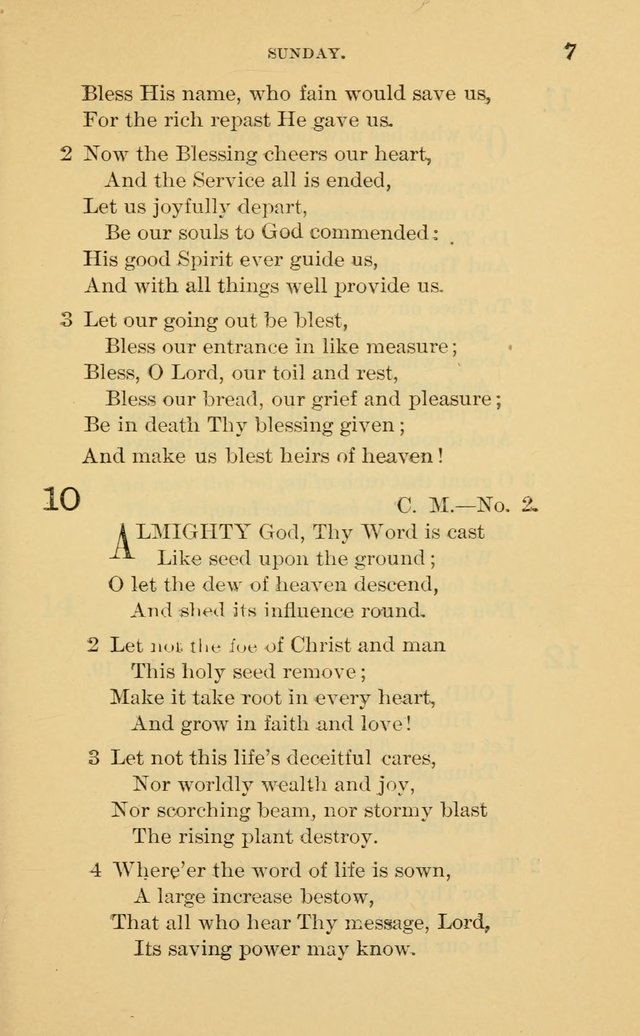 Evangelical Lutheran Hymnal. 9th ed. page 7