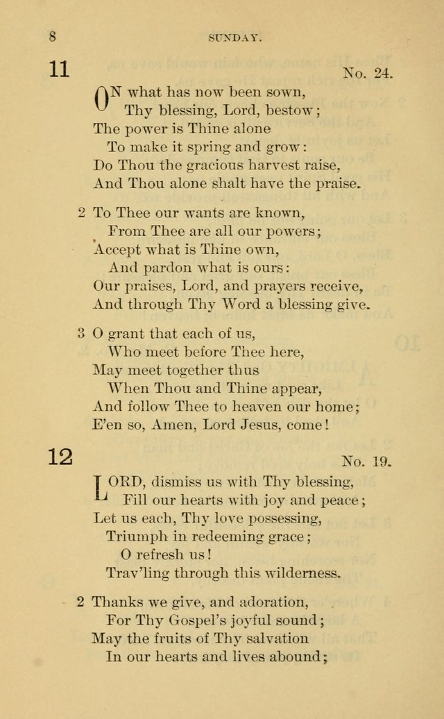Evangelical Lutheran Hymnal. 9th ed. page 8