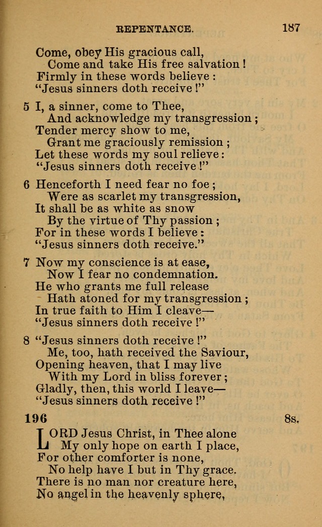 Evangelical Lutheran Hymn-book page 384