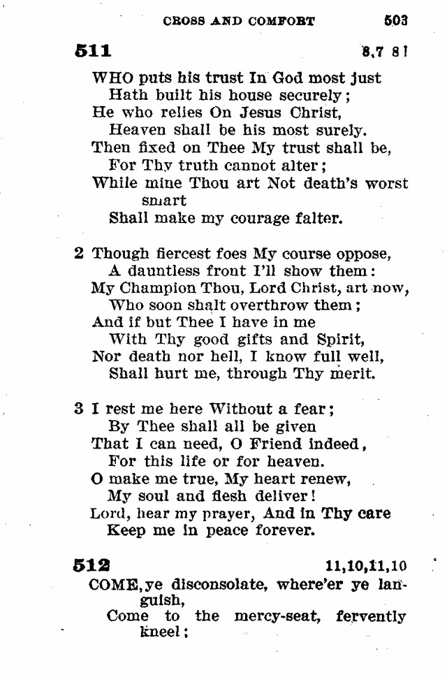 Evangelical Lutheran Hymn-book page 731