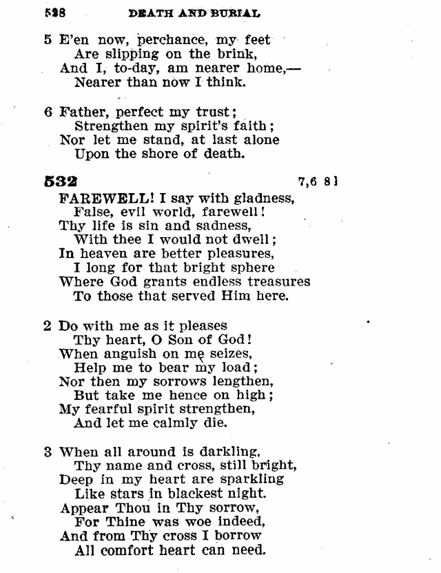 Evangelical Lutheran Hymn-book page 756