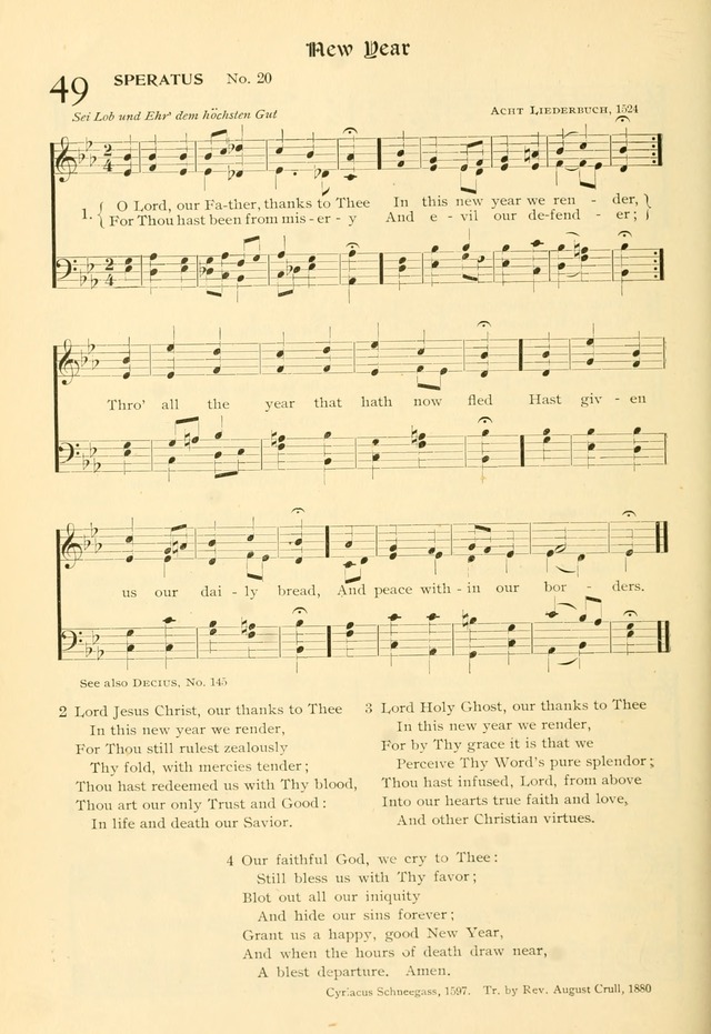 Evangelical Lutheran hymnal: with music page 117