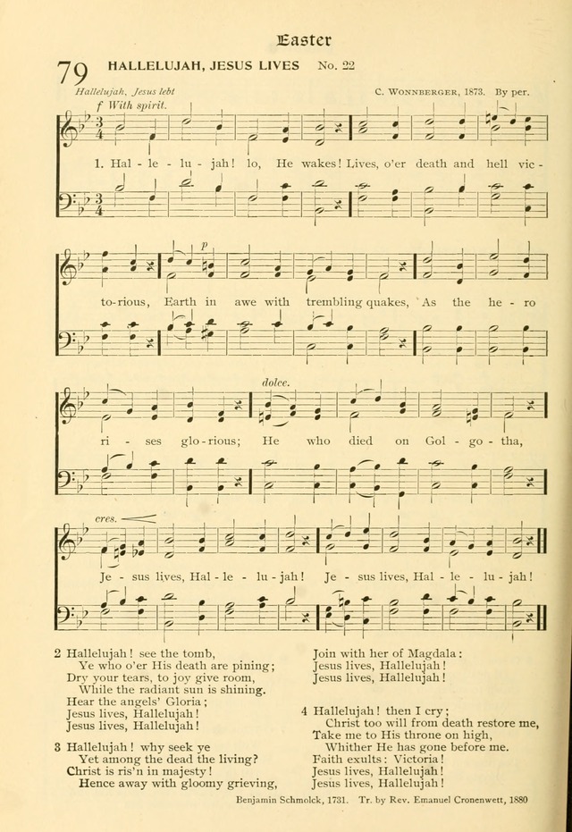 Evangelical Lutheran hymnal: with music page 143