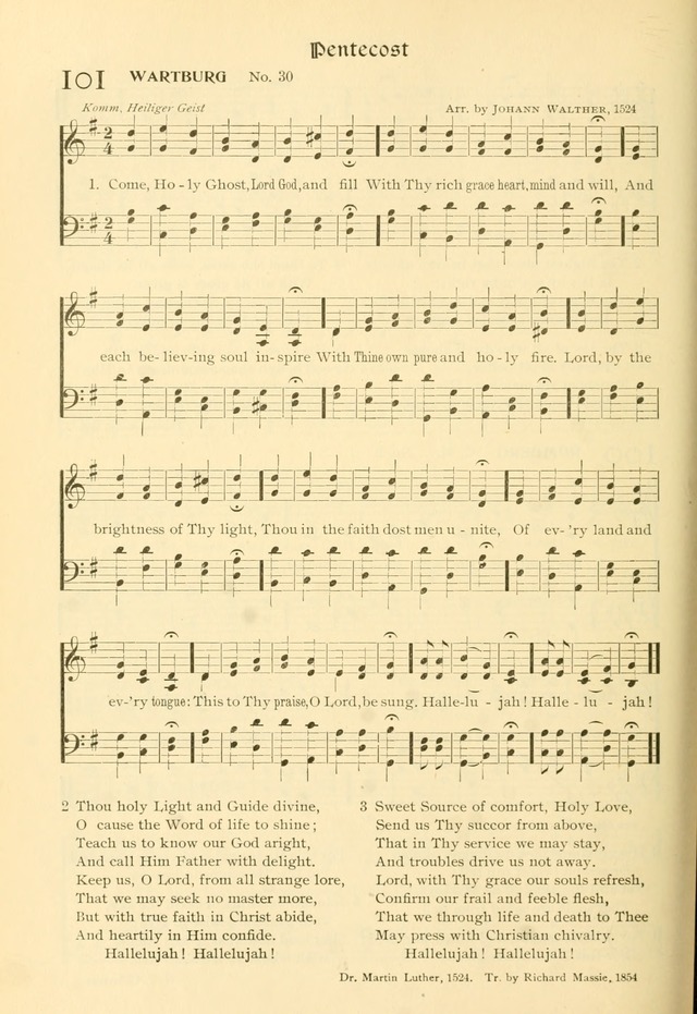 Evangelical Lutheran hymnal: with music page 161