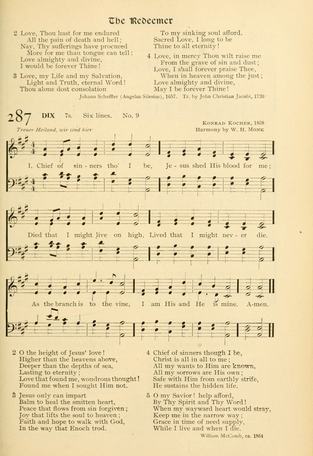 Evangelical Lutheran hymnal: with music page 316