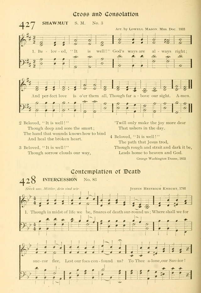 Evangelical Lutheran hymnal: with music page 429
