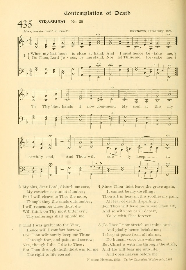 Evangelical Lutheran hymnal: with music page 437