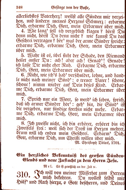 Evangelisch-Lutherisches Gesang-Buch: worin die gebräuchlichsten alten Kirchen-Lieder Dr. M. Lutheri und anderer reinen lehrer und zeugen Gottes, zur Befoerderung der wahren ... (2. verm. Aus.) page 349