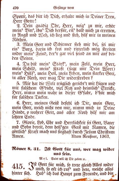 Evangelisch-Lutherisches Gesang-Buch: worin die gebräuchlichsten alten Kirchen-Lieder Dr. M. Lutheri und anderer reinen lehrer und zeugen Gottes, zur Befoerderung der wahren ... (2. verm. Aus.) page 471