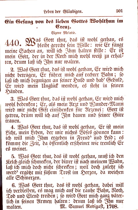 Evangelisch-Lutherisches Gesang-Buch: worin die gebräuchlichsten alten Kirchen-Lieder Dr. M. Lutheri und anderer reinen lehrer und zeugen Gottes, zur Befoerderung der wahren ... (2. verm. Aus.) page 502