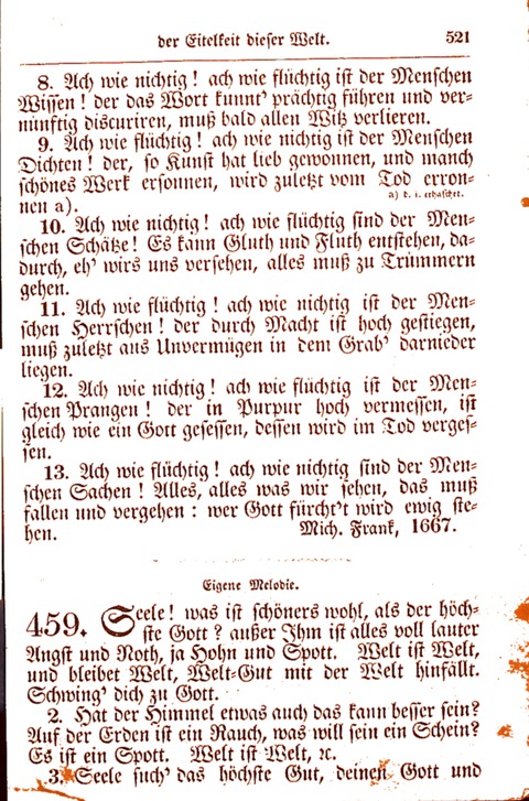 Evangelisch-Lutherisches Gesang-Buch: worin die gebräuchlichsten alten Kirchen-Lieder Dr. M. Lutheri und anderer reinen lehrer und zeugen Gottes, zur Befoerderung der wahren ... (2. verm. Aus.) page 522