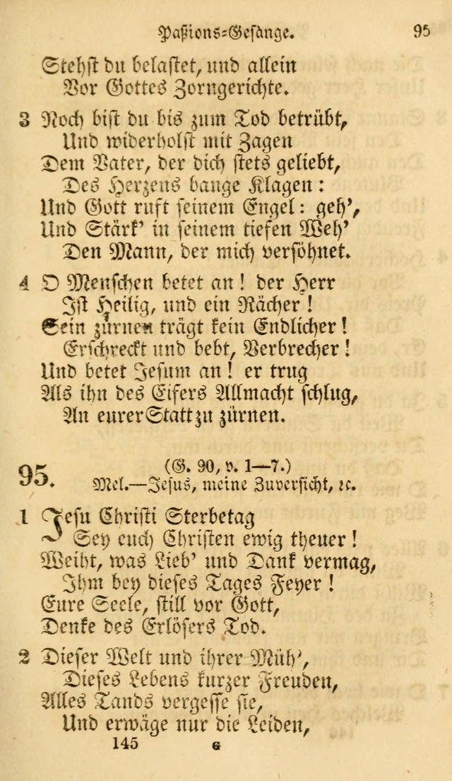 Evangelische Lieder-Sammlung: genommen aus der Liedersammlung und dem Gemeinschaftlichen Gesangbuch in den evanglischen Gemeinen page 145
