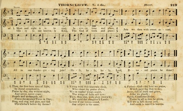 Evangelical Musick: or, The Sacred Minstrel and Sacred Harp United: consisting of a great variety of psalm and hymn tunes, set pieces, anthems, etc. (10th ed) page 219