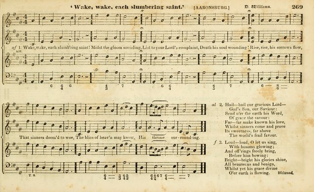 Evangelical Musick: or, The Sacred Minstrel and Sacred Harp United: consisting of a great variety of psalm and hymn tunes, set pieces, anthems, etc. (10th ed) page 269