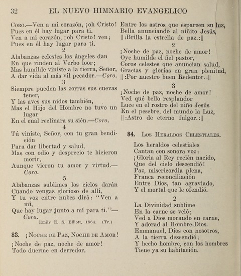 El Nuevo Himnario Evangelico para el uso de las Iglesias Evangelicas de Habla Espanol en Todo el Mundo page 32
