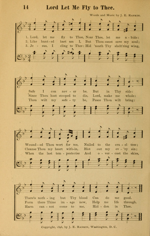 Echoes of Paradise: a choice collection of Christian hymns suitable for Sabbath schools and all other departments of religious work page 14
