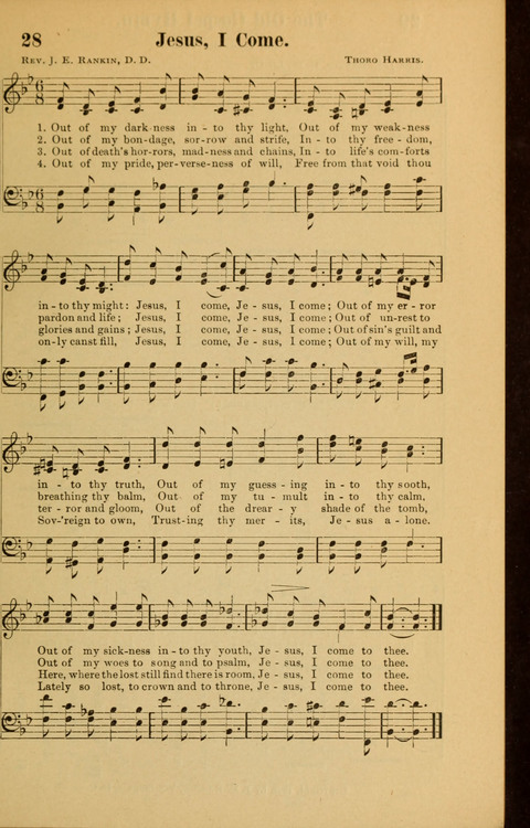 Echoes of Paradise: a choice collection of Christian hymns suitable for Sabbath schools and all other departments of religious work page 27
