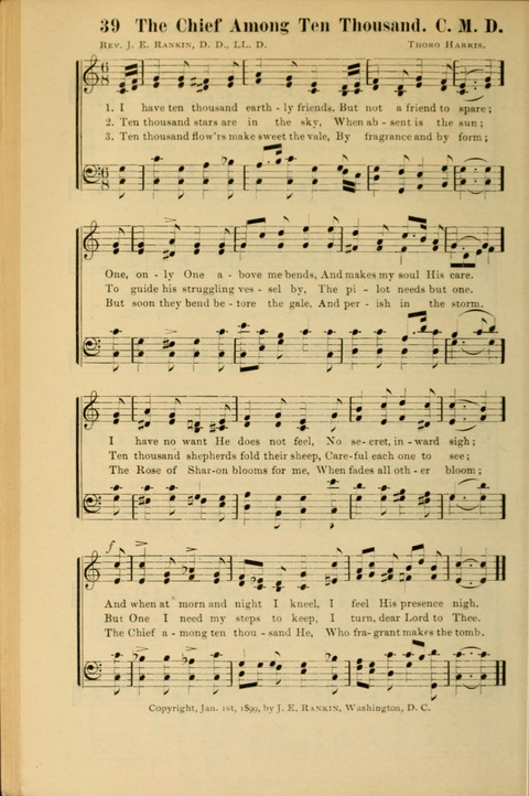 Echoes of Paradise: a choice collection of Christian hymns suitable for Sabbath schools and all other departments of religious work page 38