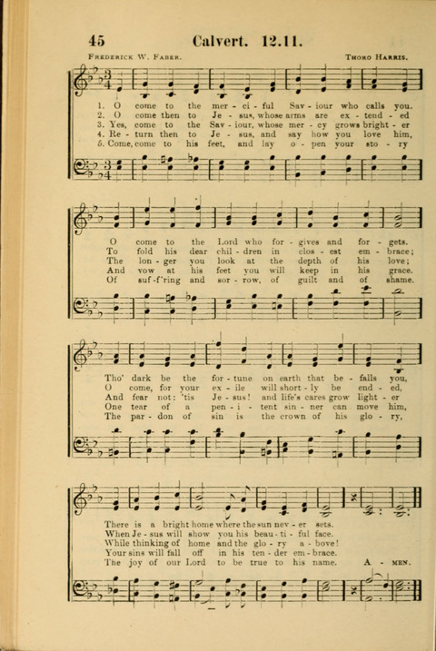Echoes of Paradise: a choice collection of Christian hymns suitable for Sabbath schools and all other departments of religious work page 44