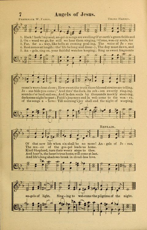 Echoes of Paradise: a choice collection of Christian hymns suitable for Sabbath schools and all other departments of religious work page 7