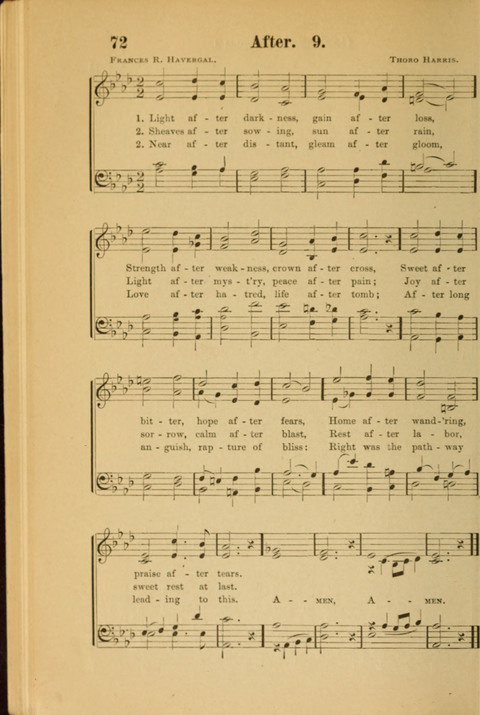 Echoes of Paradise: a choice collection of Christian hymns suitable for Sabbath schools and all other departments of religious work page 70
