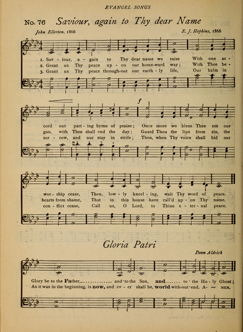Evangel Songs: words and music, suitable for all services of sacred song page 62