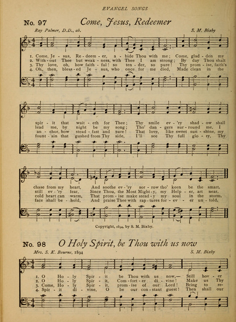 Evangel Songs: words and music, suitable for all services of sacred song page 82
