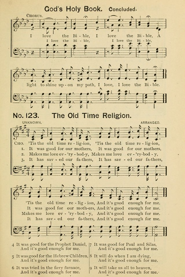 Excellent Songs: for the Church and Sunday School page 109