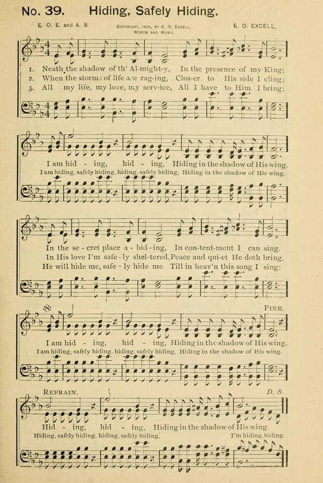 Excellent Songs: for the Church and Sunday School page 39