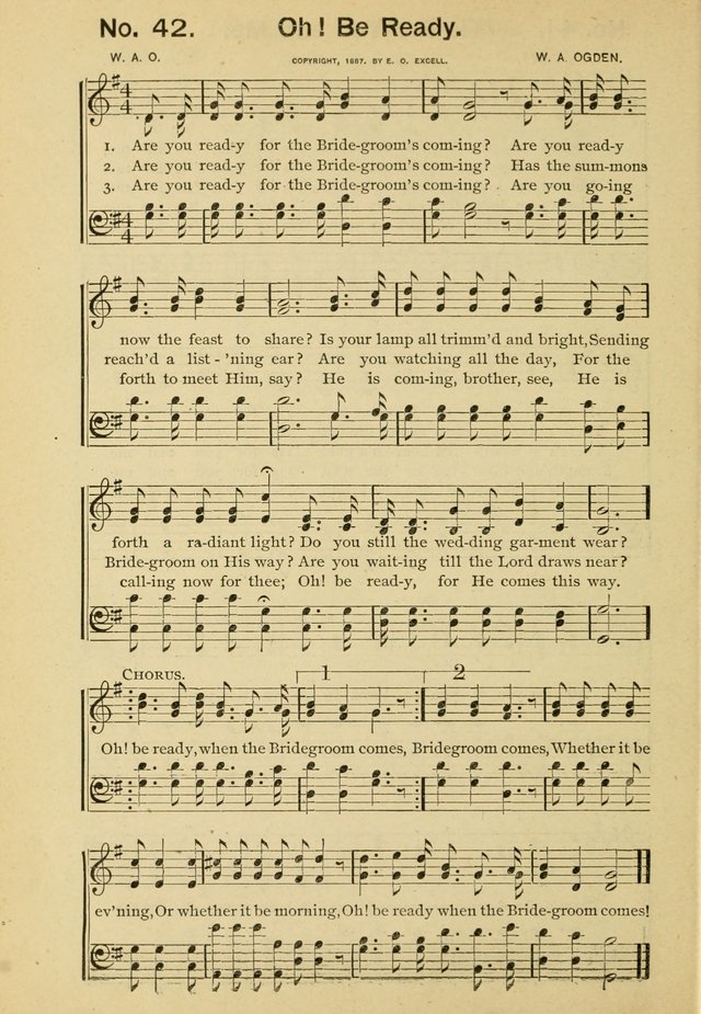Excellent Songs: for the Church and Sunday School page 42