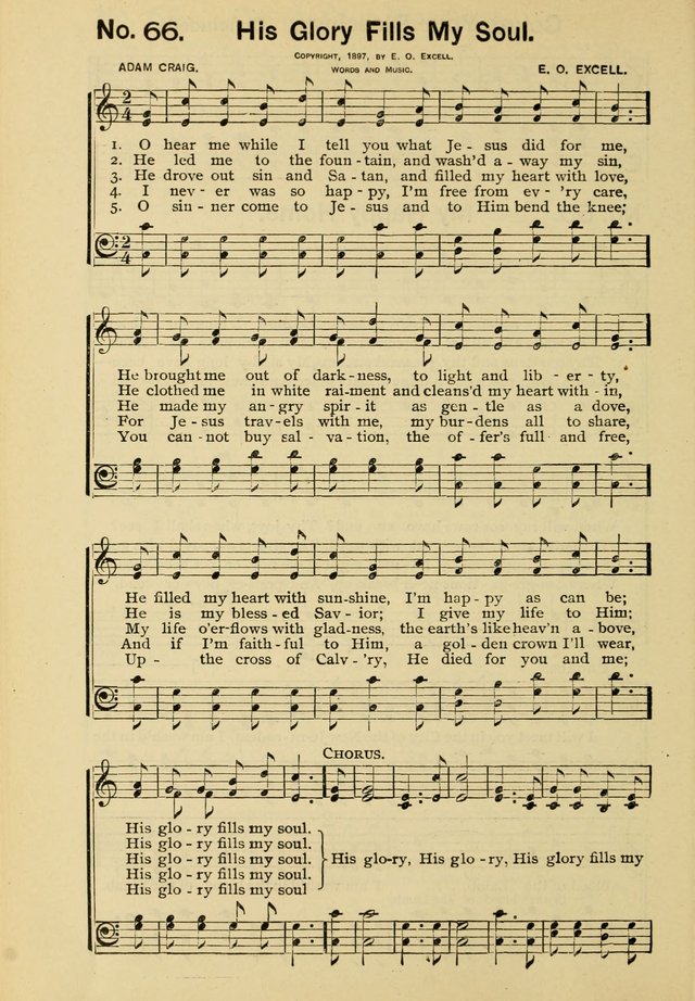 Excellent Songs: for the Church and Sunday School page 66