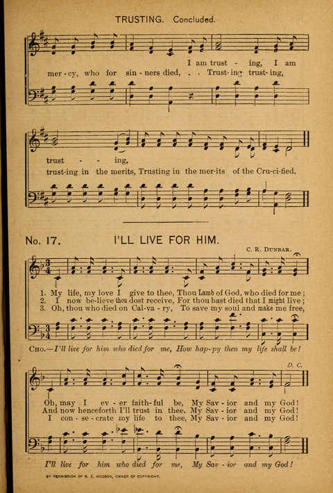 Epworth Songs: For use in the Epworth League, the Junior League, the Sunday-school, and in social services page 19