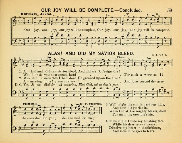 Every Sabbath: a new collection of music adapted to the wants and capacities of Sunday-schools, the home circle and devotional gatherings page 61