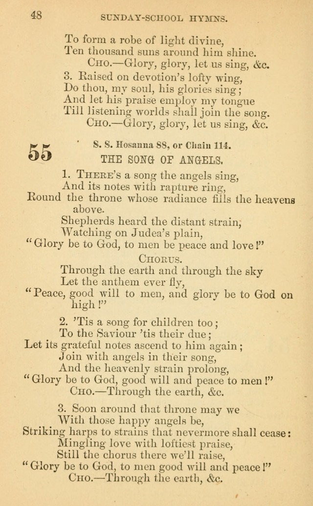 The Eclectic Sabbath School Hymn Book page 48