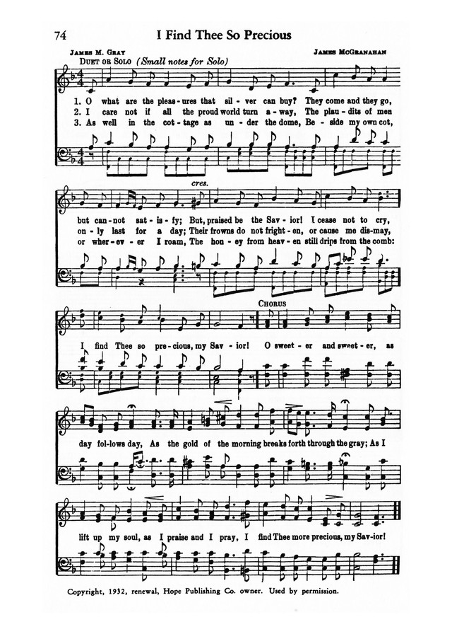 Favorites Number 1: A Collection of Gospel Songs page 73