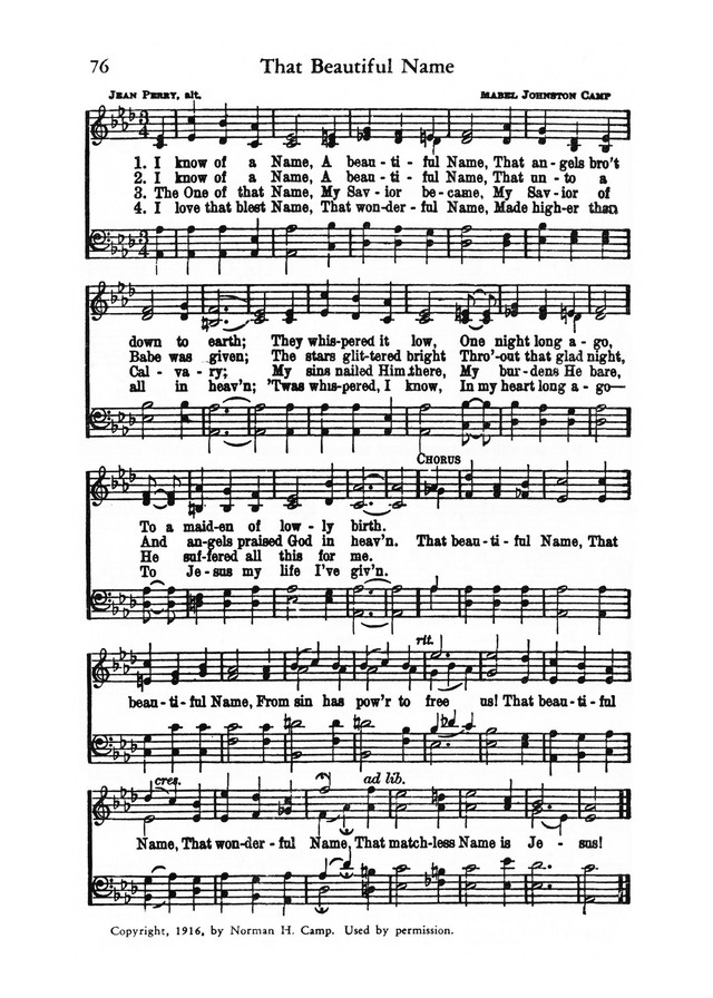 Favorites Number 1: A Collection of Gospel Songs page 75
