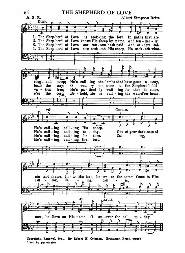 Favorites Number 3: A Collection of Gospel Songs page 58
