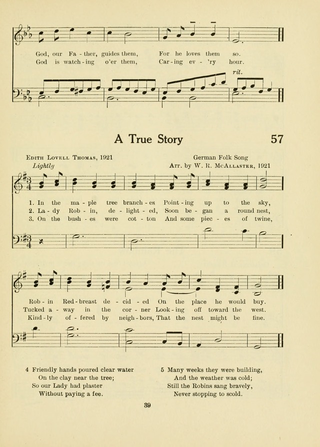 A First Book in Hymns and Worship page 39