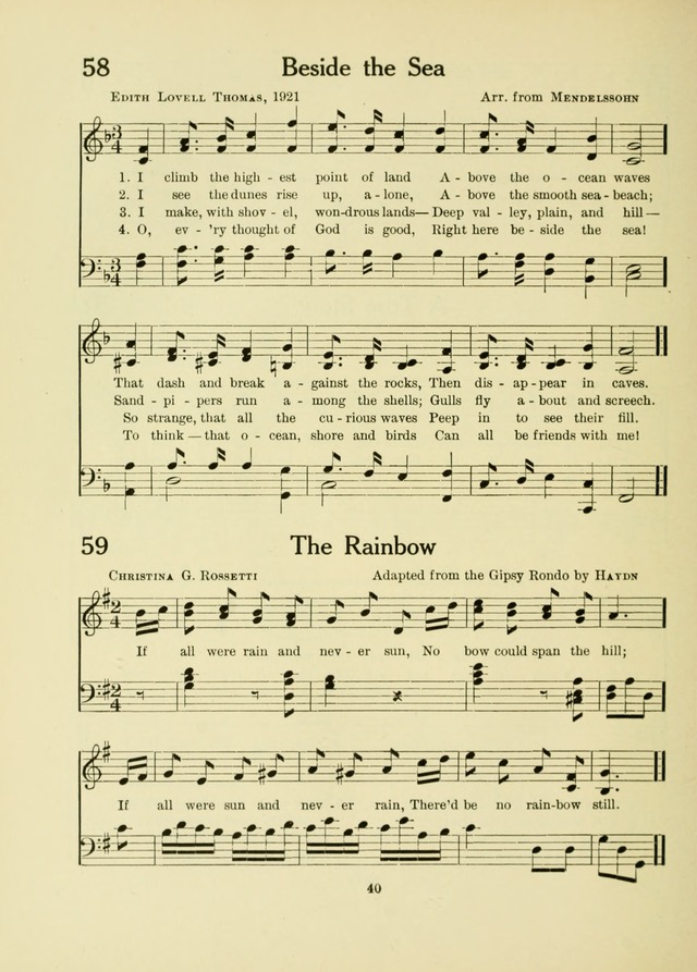 A First Book in Hymns and Worship page 40