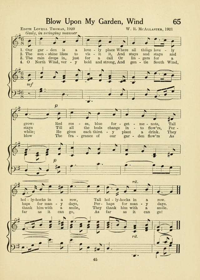 A First Book in Hymns and Worship page 45