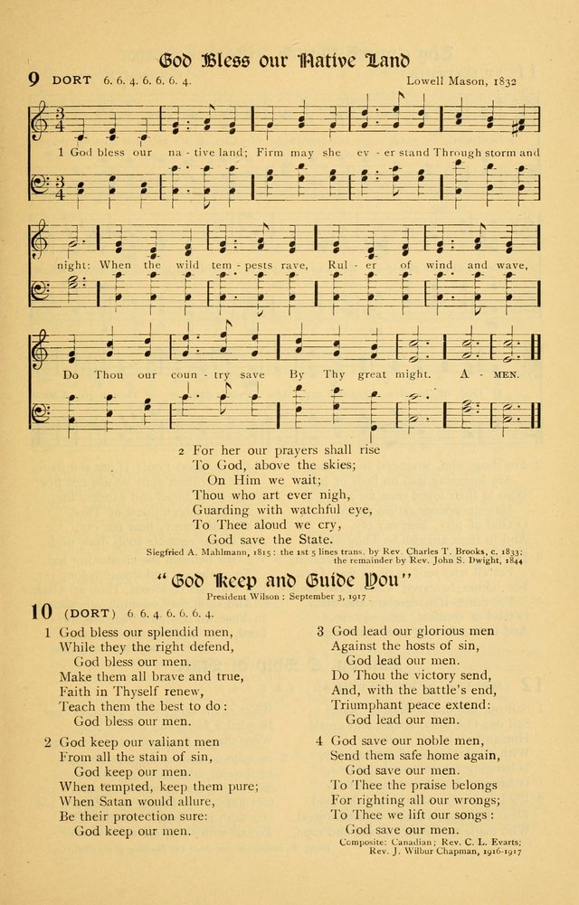 For God and Country: Hymns for use in War Time page 11