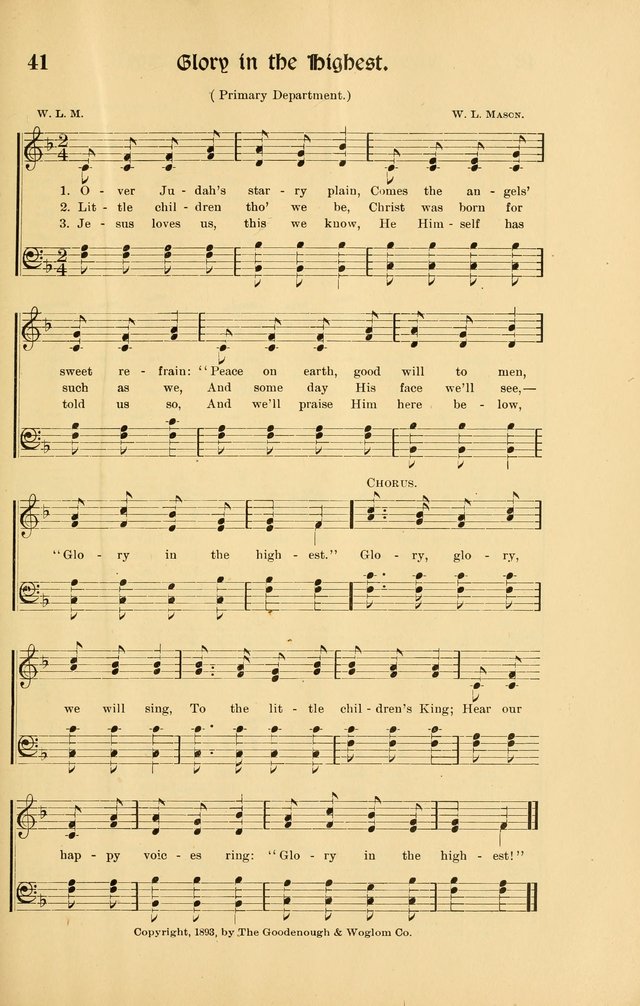 Forms and Hymns for Christmas: for the use of Sunday schools and chruches page 49