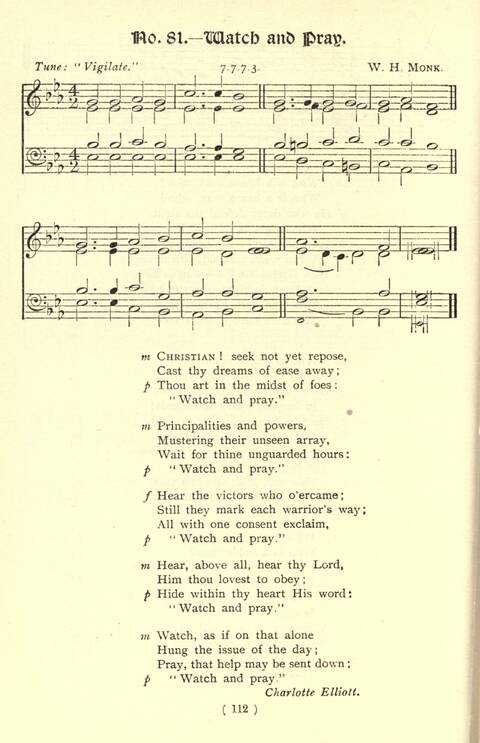 The Fellowship Hymn Book page 112