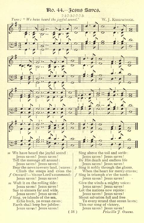 The Fellowship Hymn Book page 58
