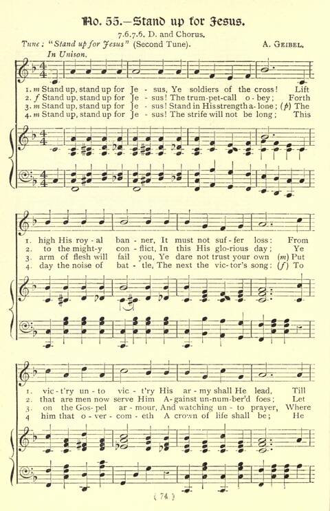 The Fellowship Hymn Book page 74