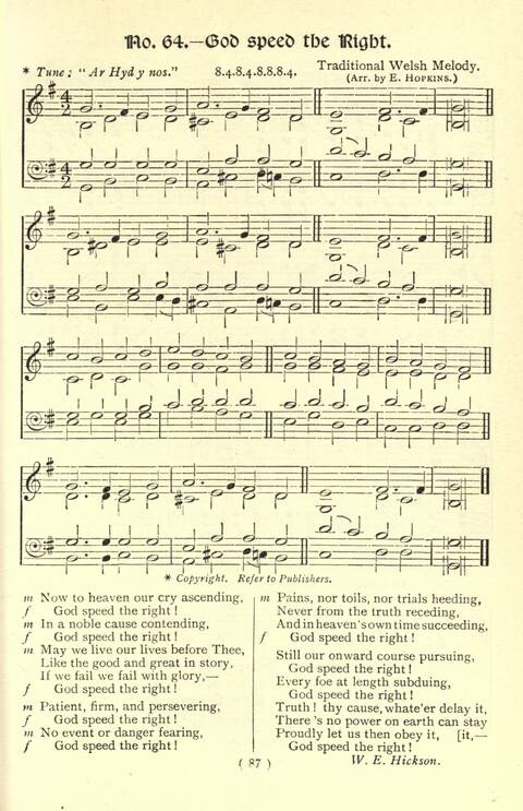 The Fellowship Hymn Book page 87