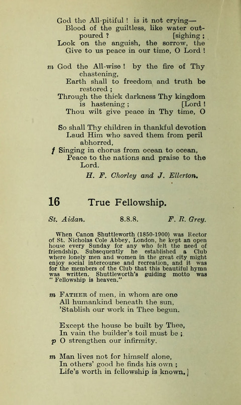 The Fellowship Hymn Book page 14