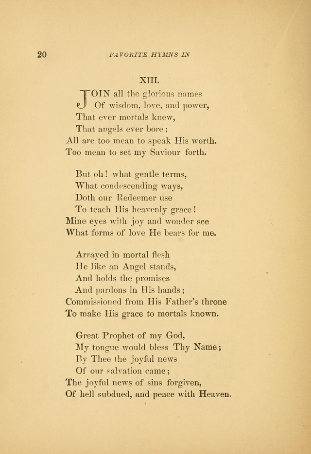 Favorite Hymns: in their original form page 20